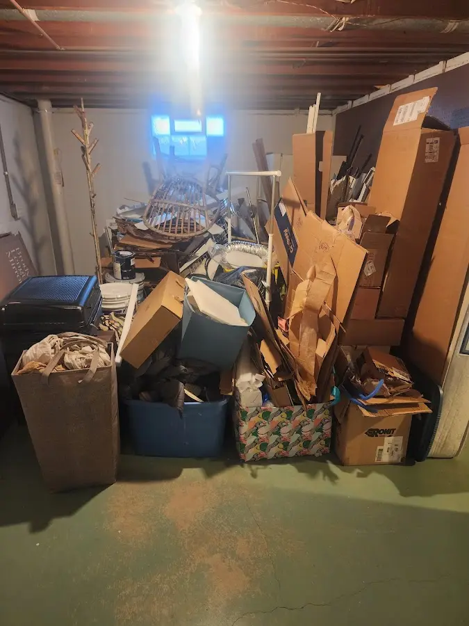 Roll-off dumpster container at job site for 2 Yard Dumpster Rental in Ewa Beach